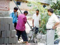 Mud Block Making